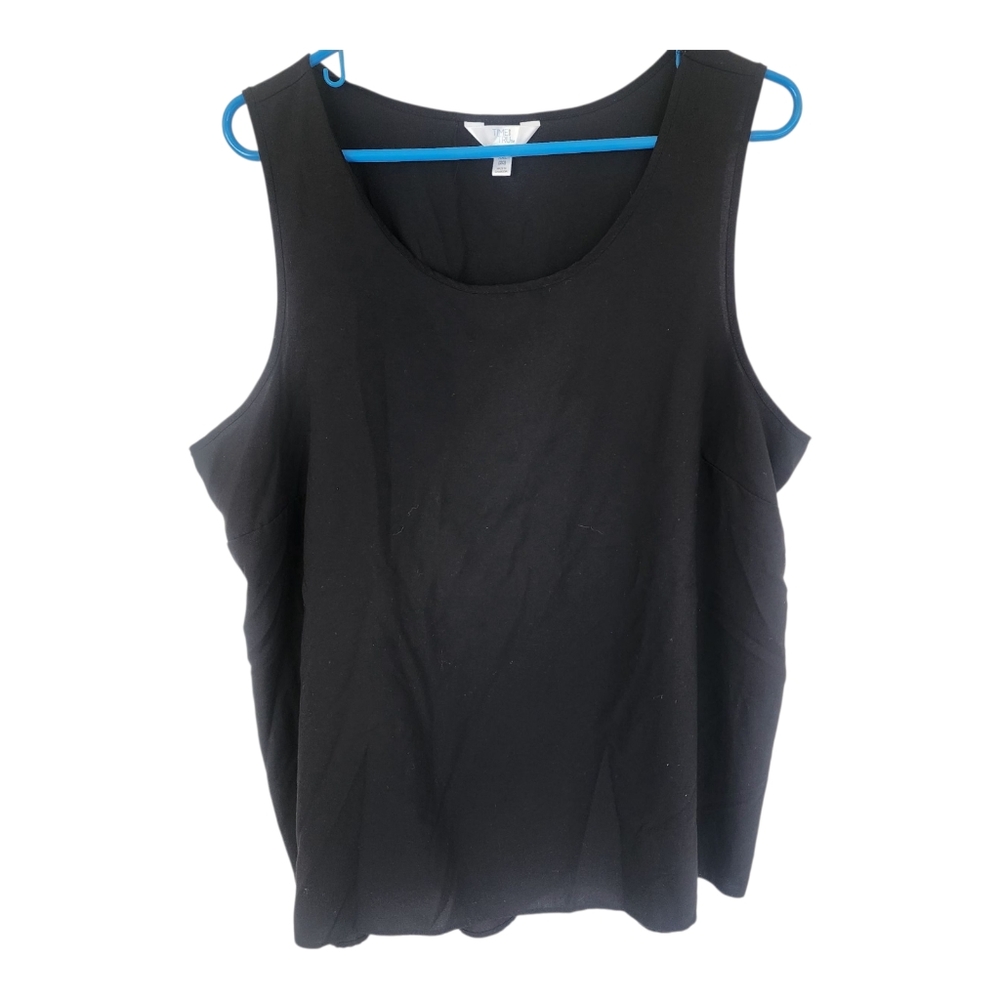 Time And Tru Classic Black Women's Tank Top XXL
